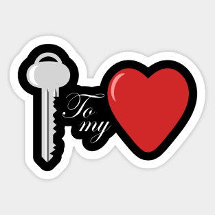 Key To My Heart Sticker